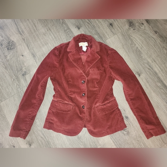Women's Rust colored corduroy blazer - Picture 2 of 11